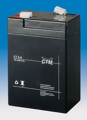 CTM CT 5-6 AGM Blei Batterie | 5 Ah - 6 Volt