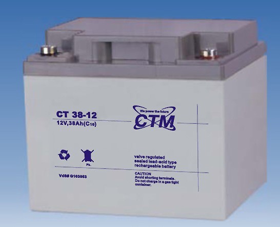 CTM CT 38-12i VdS AGM Blei Batterie | 38 Ah - 12 V