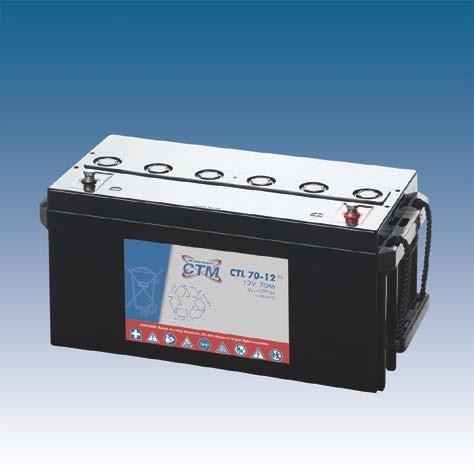 CTM CTL 70-12 Long Life AGM Blei Batterie | 70 Ah - 12 Volt
