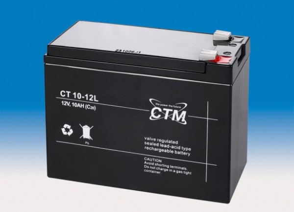 CTM CT 10-12L AGM Blei Batterie | 10 Ah - 12 Volt