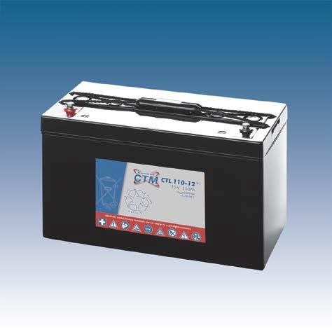 CTM Glasfaservlies (AGM) Batterie CTL 110-12 Long Life | 110Ah - 12V